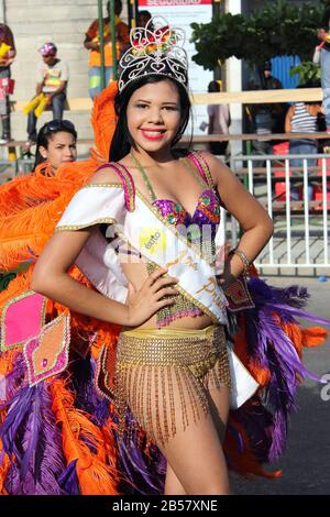 Barranquilla, COLOMBIE - 10 FÉVR. : Carnaval del Bicenario 200 ans de Carnaval. 10 Février 2013 Barranquilla Colombie Banque D'Images