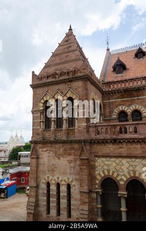 Architecture gothique italienne de Prag Mahal, Bhuj, Kutch, Gujarat, Inde Banque D'Images