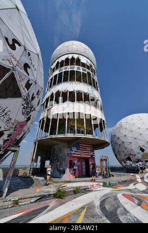 Abhoerstation, Teufelsberg, Grunewald, Berlin, Deutschland / Abhörstation Banque D'Images