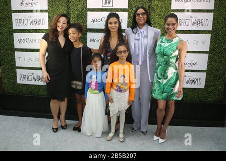 Los Angeles, Californie 7 mars 2020. Manuela Testolin, Cookie Johnson, Misty Copeland, Latanya Richardson Jackson, Dans Un Monde Parfait Le Monde Du Bon Déjeuner Au Four Seasons Hotel Los Angeles À Beverly Hills, En Californie, Le 7 Mars 2020. Crédit: Faye Sadou/Media Punch/Alay Live News Banque D'Images