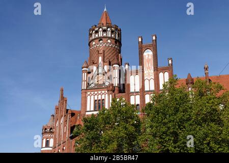 Berkaer Platz accueille dignement, Rathaus, Wilmersdorf, Berlin, Deutschland Banque D'Images