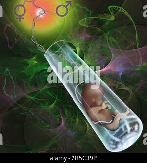 Tube De Test Bebe Illustration Conceptuelle Photo Stock Alamy
