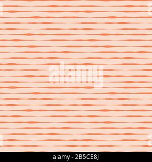 Arrière-plan vectoriel transparent avec rayures horizontales et roses et rouges tracées à la main. Motif abstrait lignes ondulées. Illustration de Vecteur