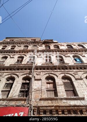 Très vieux bâtiments à Karachi et très historique Banque D'Images