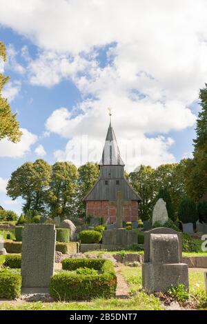 Église Historique De Lassohn, Comté De Ludwigslust-Parchim, Mecklembourg-Poméranie-Occidentale, Allemagne De L'Est, Europe Centrale Banque D'Images