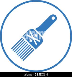 Pinceau, icône en poils, idéal pour la conception et le développement de sites Web, de fichiers imprimés et de présentations, d'images de stock, de supports promotionnels, Illustration de Vecteur