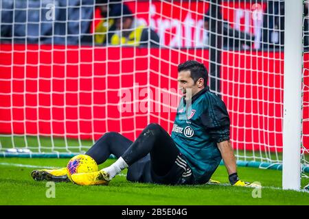 Gianluigi Buffon de Juventus pendant le football italien Serie une saison 2019/20 de Juventus FC - crédit photo: Fabrizio Carabelli /LM/ Banque D'Images