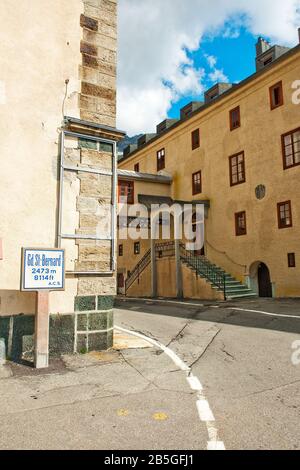 Hospice Suisse, Col Du Grand Saint Bernard, Grand Col Saint-Bernard, Canton Du Valais, Suisse, Europe / Col Du Grand-Saint-Bernard | Hospiz, Grosser Banque D'Images