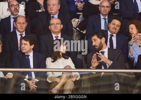 Salamanque, Castilla Leon, Espagne. 8 mars 2020. La reine Letizia d'Espagne assiste au match final du Panier de la coupe de la Reine d'Espagne ''˜entre Perfumerias Avenida (gagnant) et Uni Girona à Pabellon Multiusos Sanchez Paraiso le 8 mars 2020 à Salamanque, Espagne crédit: Jack Abuin/ZUMA Wire/Alay Live News Banque D'Images