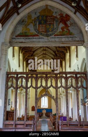 Écran rood, église St Catherine Ludham Banque D'Images