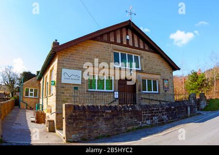 Musée Eyam, Plague Village 1665-1666, Eyam, Derbyshire Banque D'Images