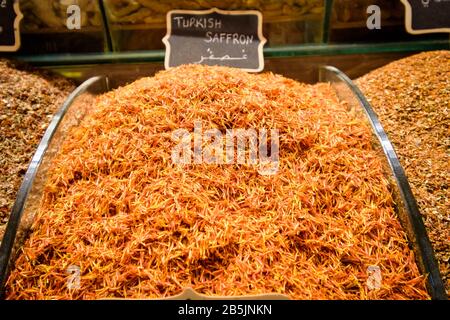 Marché aux épices au bazar égyptien, Istanbul Banque D'Images