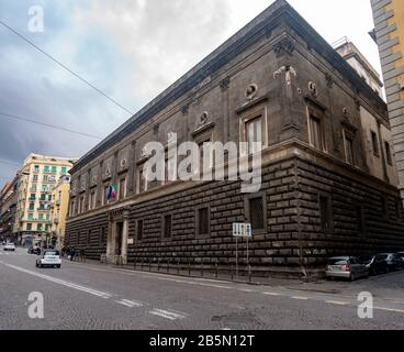 Napoli, facoltà di Architettura, palais Gravina Banque D'Images