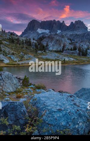 Ansel Adams Wilderness, Inyo National Forest, Sierra Orientale, Californie Banque D'Images