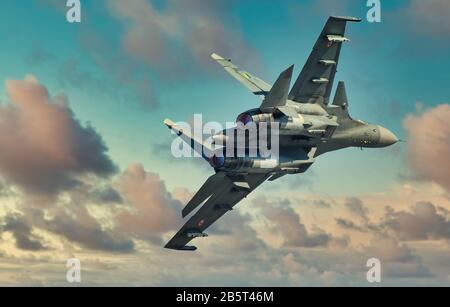 Indian Air Force Sukhoi-30 MKI Fighter Jet Banque D'Images