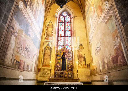 Capella Bardi Dans La Basilique Santa Croce À Florence Italie Banque D'Images