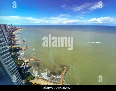 District de Bocagrande à Carthagène en Colombie Banque D'Images