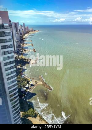 District de Bocagrande à Carthagène en Colombie Banque D'Images