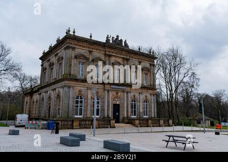 Halls de Langside à Shawlands, dans le sud de Glasgow, en Écosse Banque D'Images