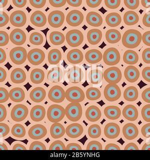 cellules rondes géométriques, motif vectoriel transparent Illustration de Vecteur