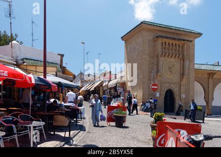 Tanger, port libre de la mer sur la côte de Meidterranean Banque D'Images