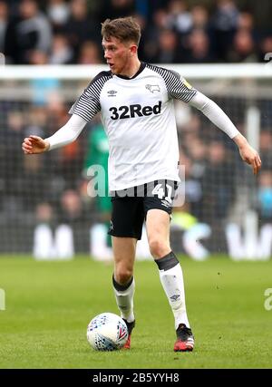 Derby County's Max Bird au cours de la Sky Bet Championship match à Pride Park, Derby. Banque D'Images