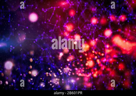 Fantasy technologie abstraite et contexte technique Banque D'Images