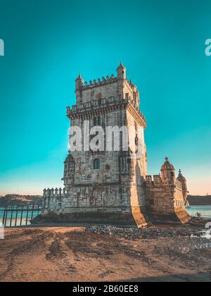 La Tour de Belém à Lisbonne Portugal Banque D'Images