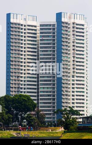 Architecture logement des appartements dans la zone de Kallang Precinct, aidant Singaporean à vivre une vie de qualité et une maison abordable. Singapour Banque D'Images