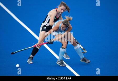 La Plata, Allemagne. 04 décembre 2019. La Plata: L'équipe nationale allemande de hockey féminin joue contre l'Argentine le 4 décembre 2019. | utilisation dans le monde crédit: DPA/Alay Live News Banque D'Images