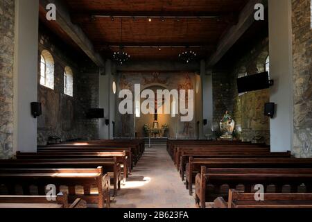 Chapelle De La Maternité De Marys, Cerro San Cristóbal, Santiago City, Chili. Banque D'Images