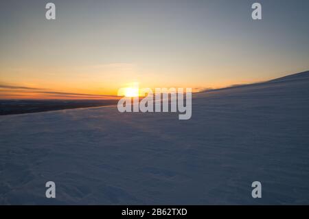 Scène À Pallastunturi, Muonio, Finlande Banque D'Images