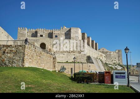 Château De Guzmán El Bueno. Tarifa, Province De Cadix, Andalousie, Espagne. Banque D'Images