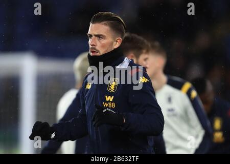 Leicester, Royaume-Uni. 9 mars 2020. Jack Grealish d'Aston Villa lors du match de la Premier League entre Leicester City et Aston Villa au King Power Stadium, Leicester, le lundi 9 mars 2020. (Crédit: Leila Coker | MI News) la photographie ne peut être utilisée qu'à des fins de rédaction de journaux et/ou de magazines, licence requise à des fins commerciales crédit: Mi News & Sport /Alay Live News Banque D'Images