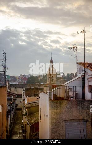 Vue sur la ville d'Anna à Valence. Espagne Banque D'Images