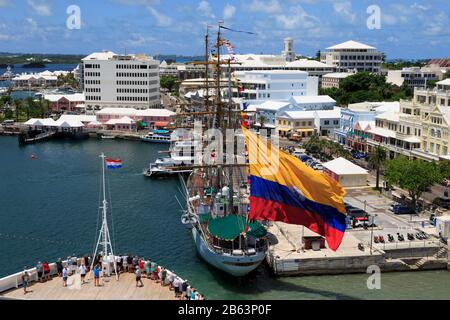 Navire De La Marine Colombienne Gloria, Hamilton, Paroisse De Pembroke, Bermudes Banque D'Images