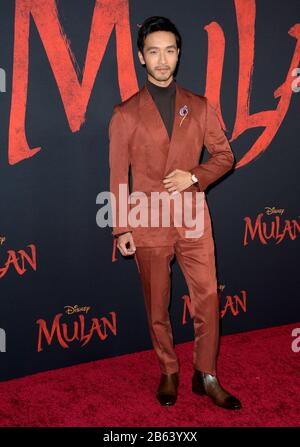 Los Angeles, États-Unis. 9 mars 2020. Los ANGELES, CA: 09, 2020: Yoson Une à la première mondiale de Disney's 'mulan' au théâtre El Capitan. Crédit Photo : Paul Smith/Alay Live News Banque D'Images