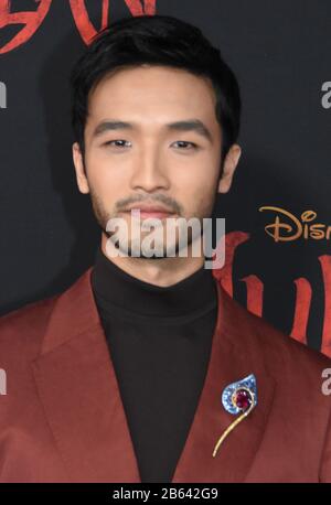 Hollywood, Californie, États-Unis 9 mars 2020 l'acteur Yoson An assiste à la première mondiale de Disney's 'mulan' le 9 mars 2020 au Dolby Theatre à Hollywood, Californie, États-Unis. Photo De Barry King/Alay Live News Banque D'Images