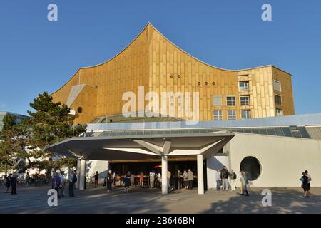 Philharmonie, Herbert-von-Karajan-Strasse, Tiergarten, Mitte, Berlin, Deutschland Banque D'Images