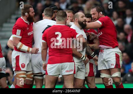 JOE MARLER, ALUN WYN JONES, ANGLETERRE V PAYS DE GALLES GUINNESS SIX NATIONS 2020, 2020 Banque D'Images