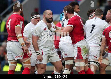 JOE MARLER, ALUN WYN JONES, ANGLETERRE V PAYS DE GALLES GUINNESS SIX NATIONS 2020, 2020 Banque D'Images