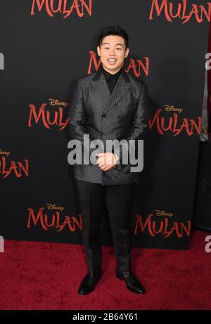 Hollywood, Californie, États-Unis 9 mars 2020 l'acteur Jun Yu assiste à la première mondiale de Disney's 'mulan' le 9 mars 2020 au Dolby Theatre à Hollywood, Californie, États-Unis. Photo De Barry King/Alay Live News Banque D'Images