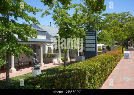 Le quartier Francais, Franschhoek, Cape Winelands, Western Cape, Afrique du Sud Banque D'Images