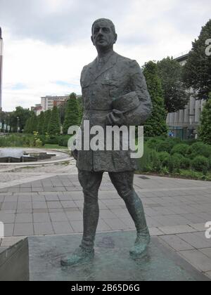 Nantes FRANCE, 09 JUIN 2018 : statue du général de Gaulle à Nantes Banque D'Images