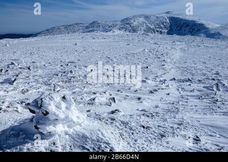 Vue sur le mont Washington, NH, depuis le mont Jefferson Banque D'Images