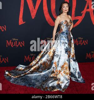 Hollywood, États-Unis. 9 mars 2020. Hollywood, LOS ANGELES, CALIFORNIE, États-Unis - MARS 09: L'actrice Ming-Na Wen portant Mark Zunino arrive à la première mondiale de Disney's 'mulan' tenue au El Capitan Theatre et Dolby Theatre le 9 mars 2020 à Hollywood, Los Angeles, Californie, États-Unis. (Photo De Xavier Collin/Image Press Agency) Crédit: Image Press Agency/Alay Live News Banque D'Images