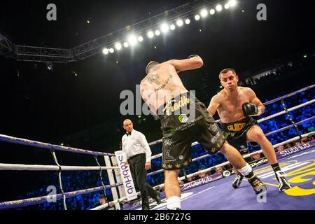 Scott Quigg / Jono Carroll Manchester Arena 7 Mars 2020 Banque D'Images