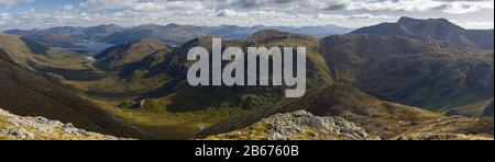 Glen Gour Et Garbh Bheinn, Ardgour, Écosse Banque D'Images