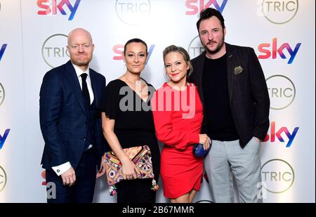 Jake Wood, Luisa Bradshaw-White, Kellie Bright et James Bye ont assisté aux TRIC Awards 2020 qui ont eu lieu à l'hôtel Grosvenor à Londres. Banque D'Images