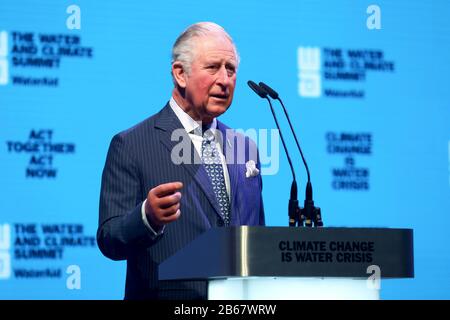 Le Prince de Galles assiste à l'événement eau et climat de l'organisme de bienfaisance WaterAid à Londres. Banque D'Images